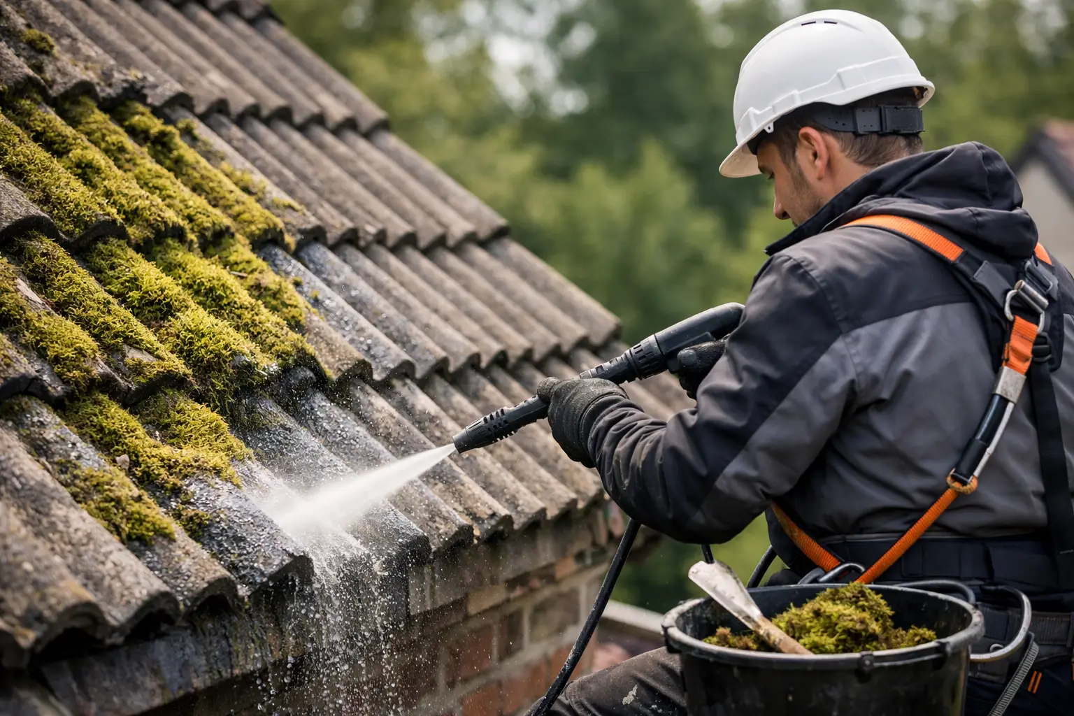 Sammaldunud katuse puhastamine õigesti
